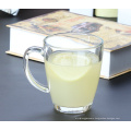 Haonai Bistro Glass Coffee Mug, 0.35-Liter, 12-Ounce Glass Milk Mug Glassware,Drinkware and Kitchenware